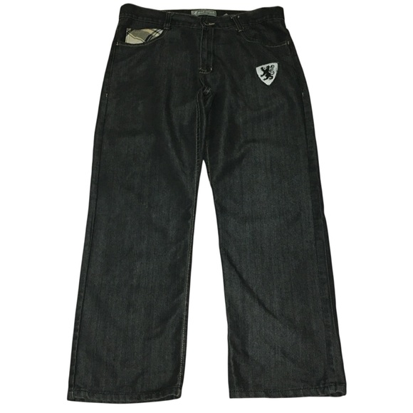 Royal Linx 38x30 Black Plaid Back Pocket Cotton Men’s Jeans - Picture 12 of 12